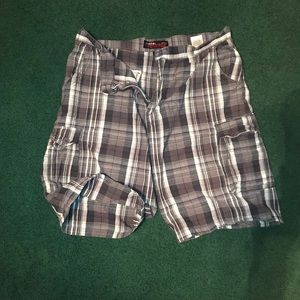 Men’s plaid shorts